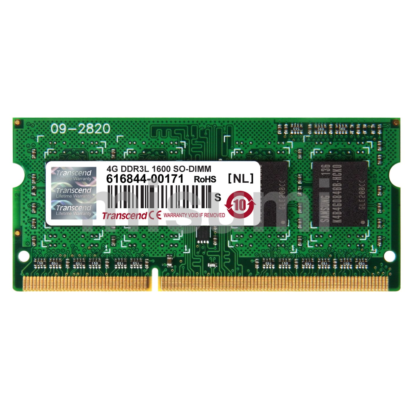 DDR3 204PIN SO-DIMM Non ECC（1.35V 低電圧品） | トランセンド
