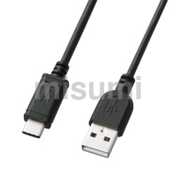 USB2.0 Type C-Aケーブル（1m・ブラック） KU-CA10K