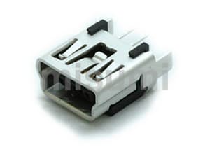 USBコネクタ タイプMini-B レセプタクル（スルーホール）