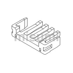 2.50mm ピッチ 中継用　端子位置保証タイプ（TPA）　リテーナー（500817）