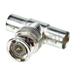 同軸 変換アダプタ Molex T型分岐 BNC ジャック - BNC - プラグ 同軸 ニッケル