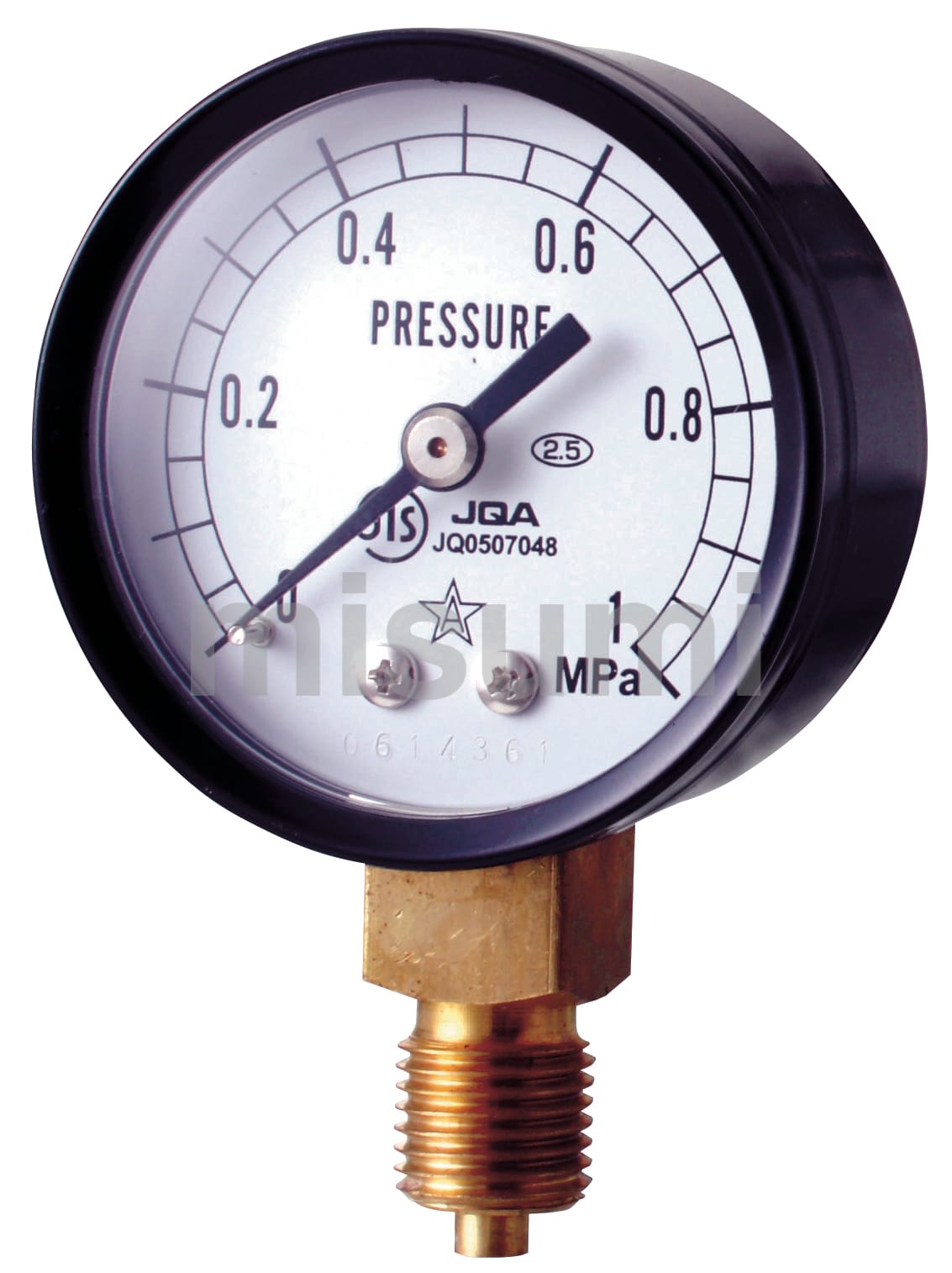 小型圧力計（A枠立型・φ50）,用途：気体または液体の定圧力測定