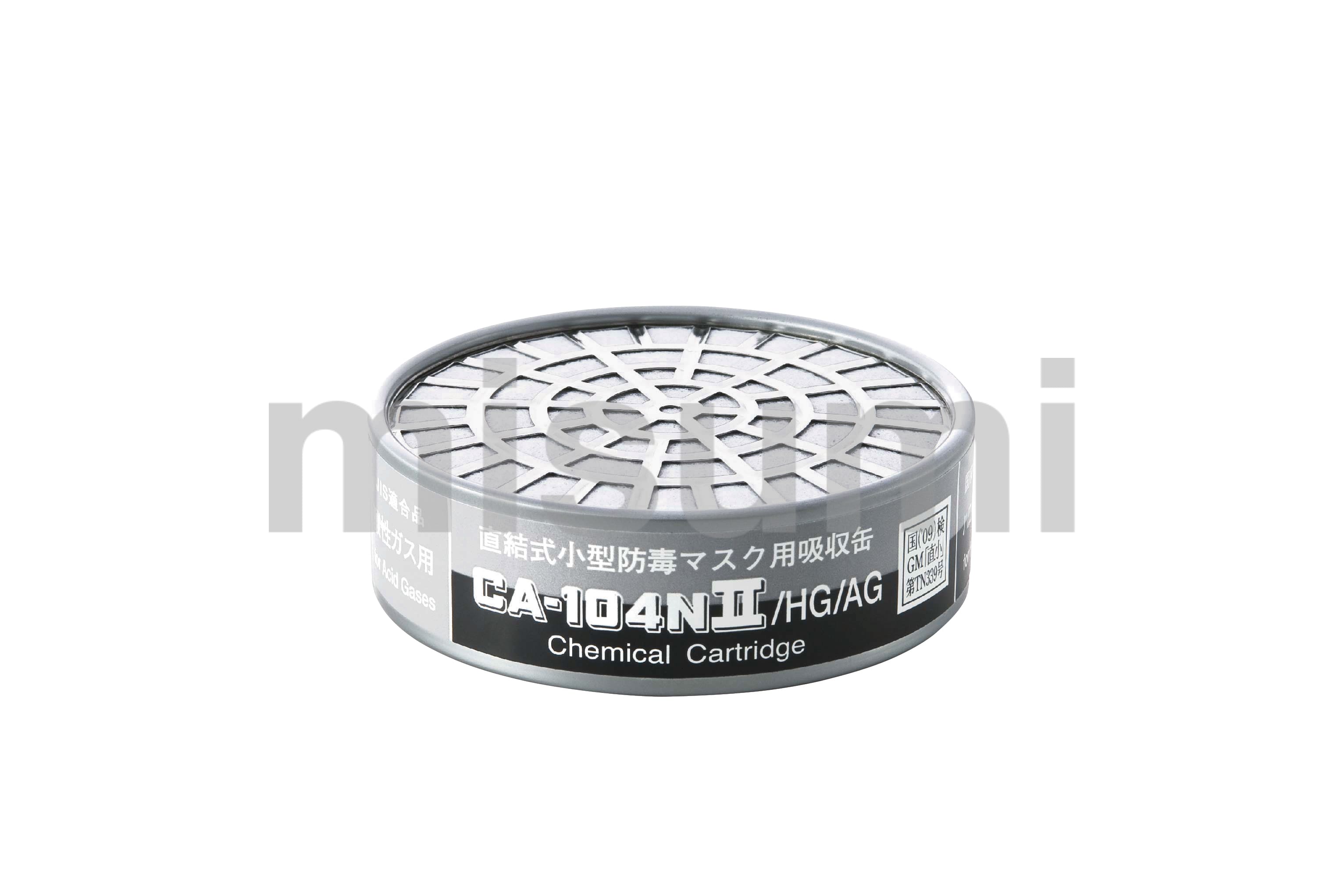 CA104N2OV 直結式小型防毒マスク 吸収缶 重松製作所 ミスミ 388-0796