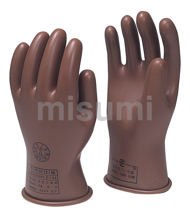 高圧ゴム手袋460mm 胴太型 渡部工業 MISUMI(ミスミ)