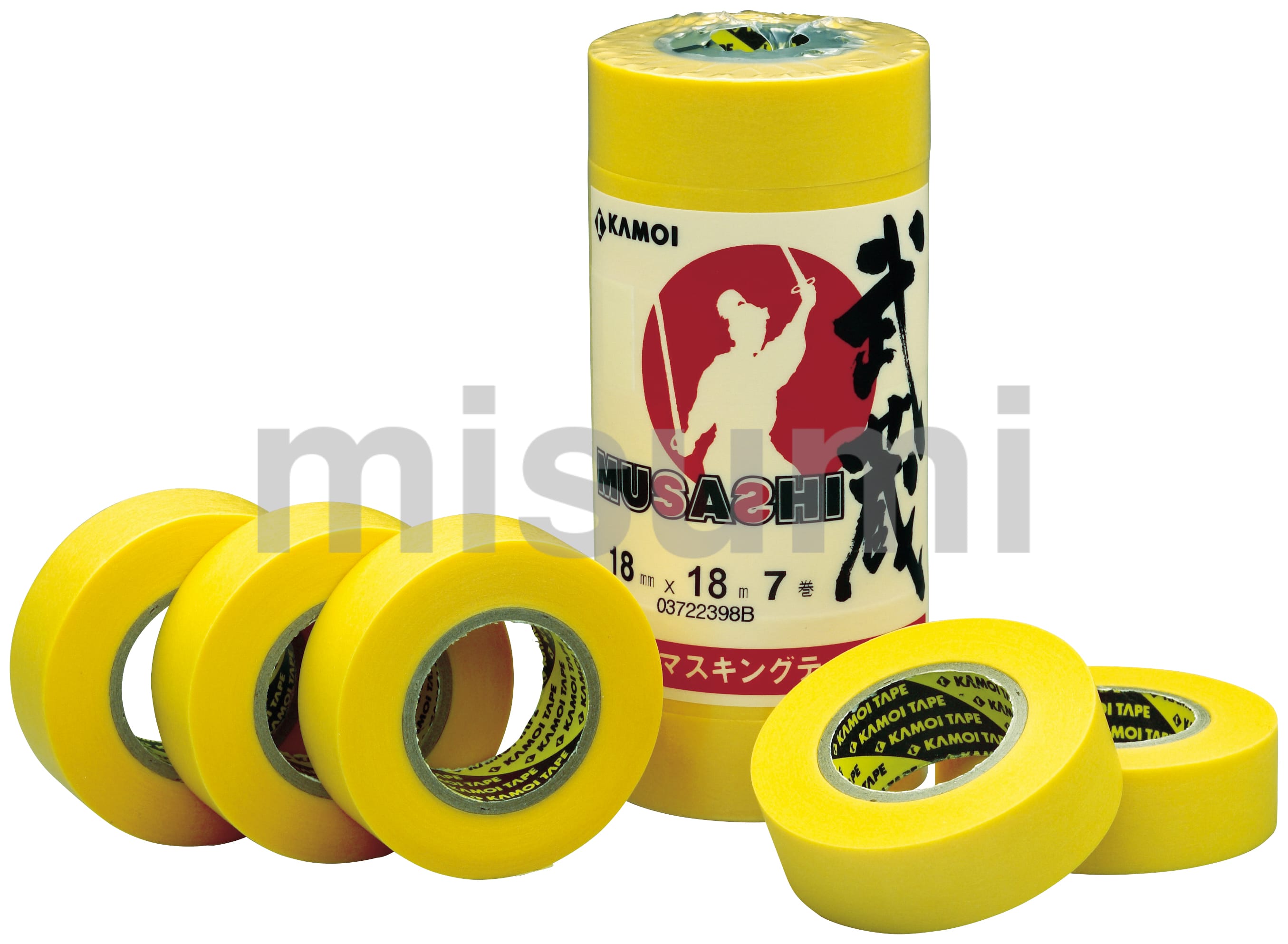 マスキングテープ武蔵 （車輌塗装用） カモ井加工紙 MISUMI(ミスミ)