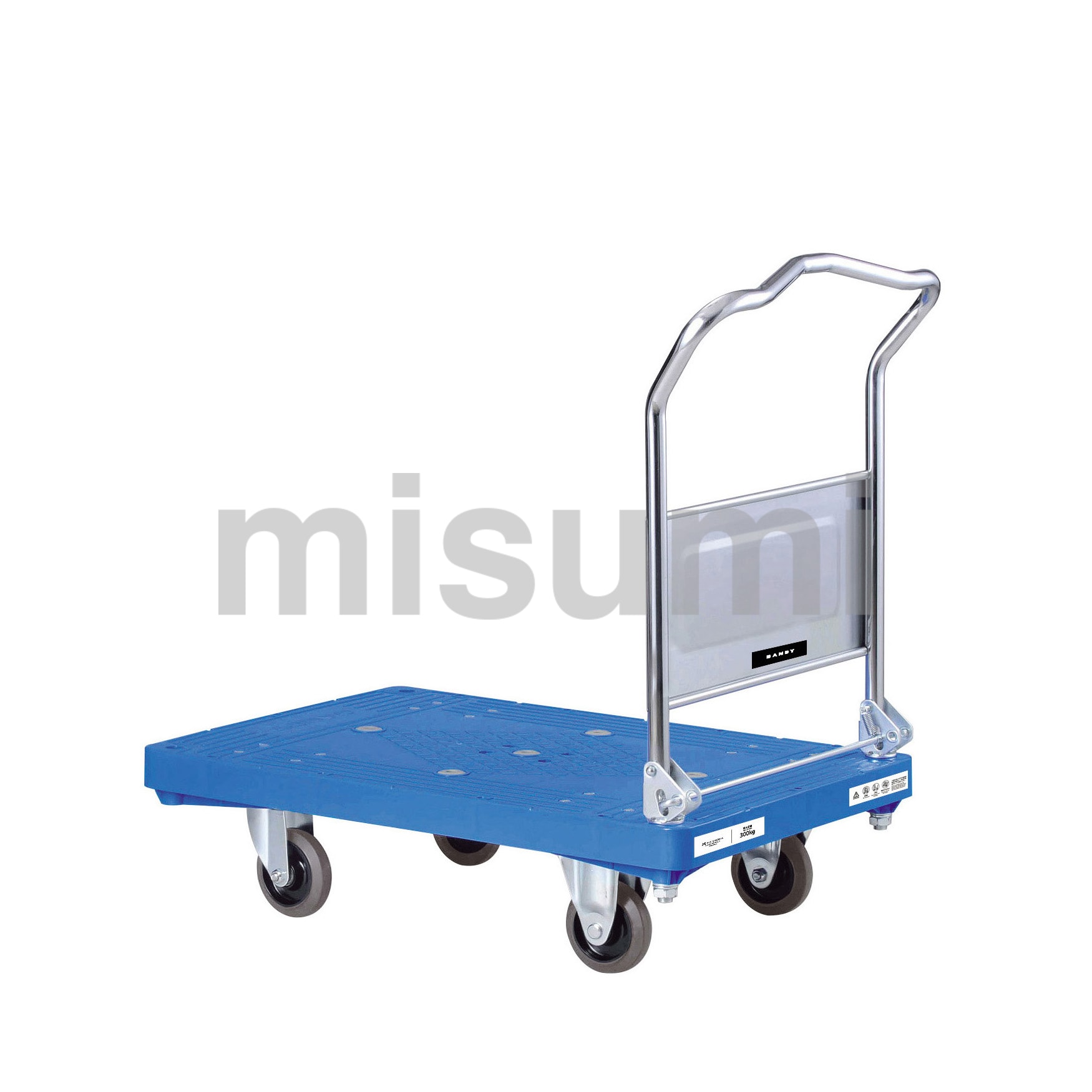 UPL-LSC プラスチック製ダンディ台車シリーズ ハンドル折りたたみタイプ 花岡車輌 MISUMI(ミスミ)