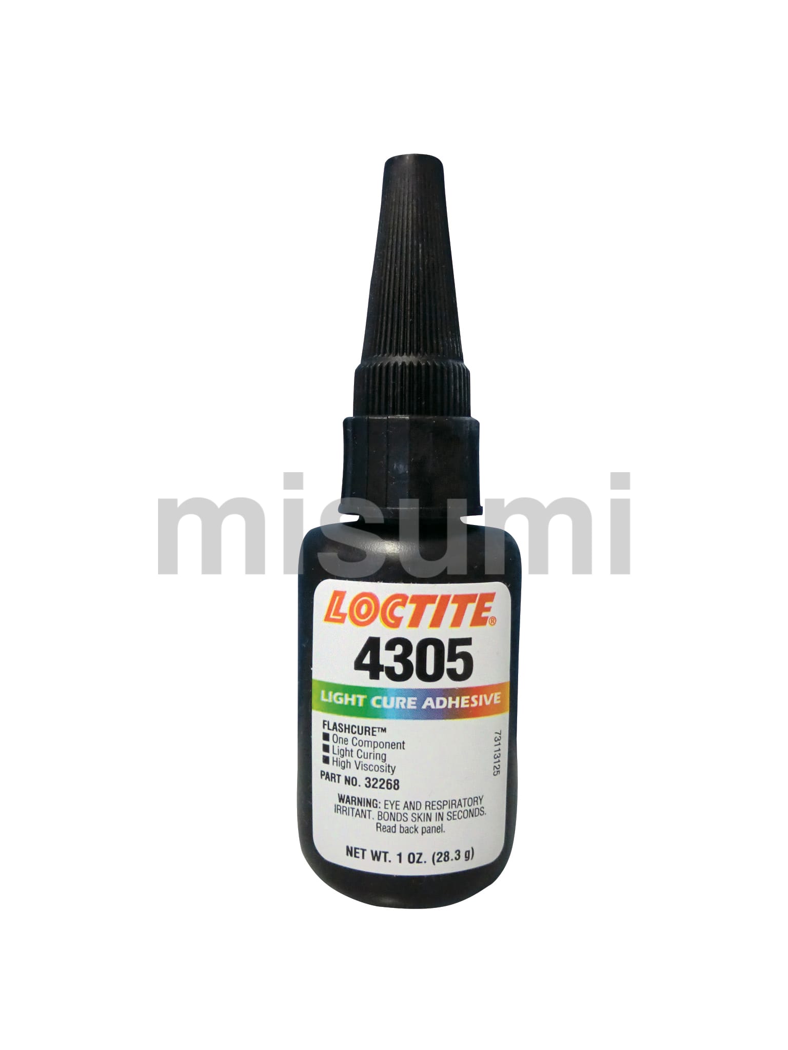 4304-28 紫外線・可視光硬化型接着剤 詳細タイプ:低粘度タイプ 容量:28g ヘンケル ミスミ 366-9840