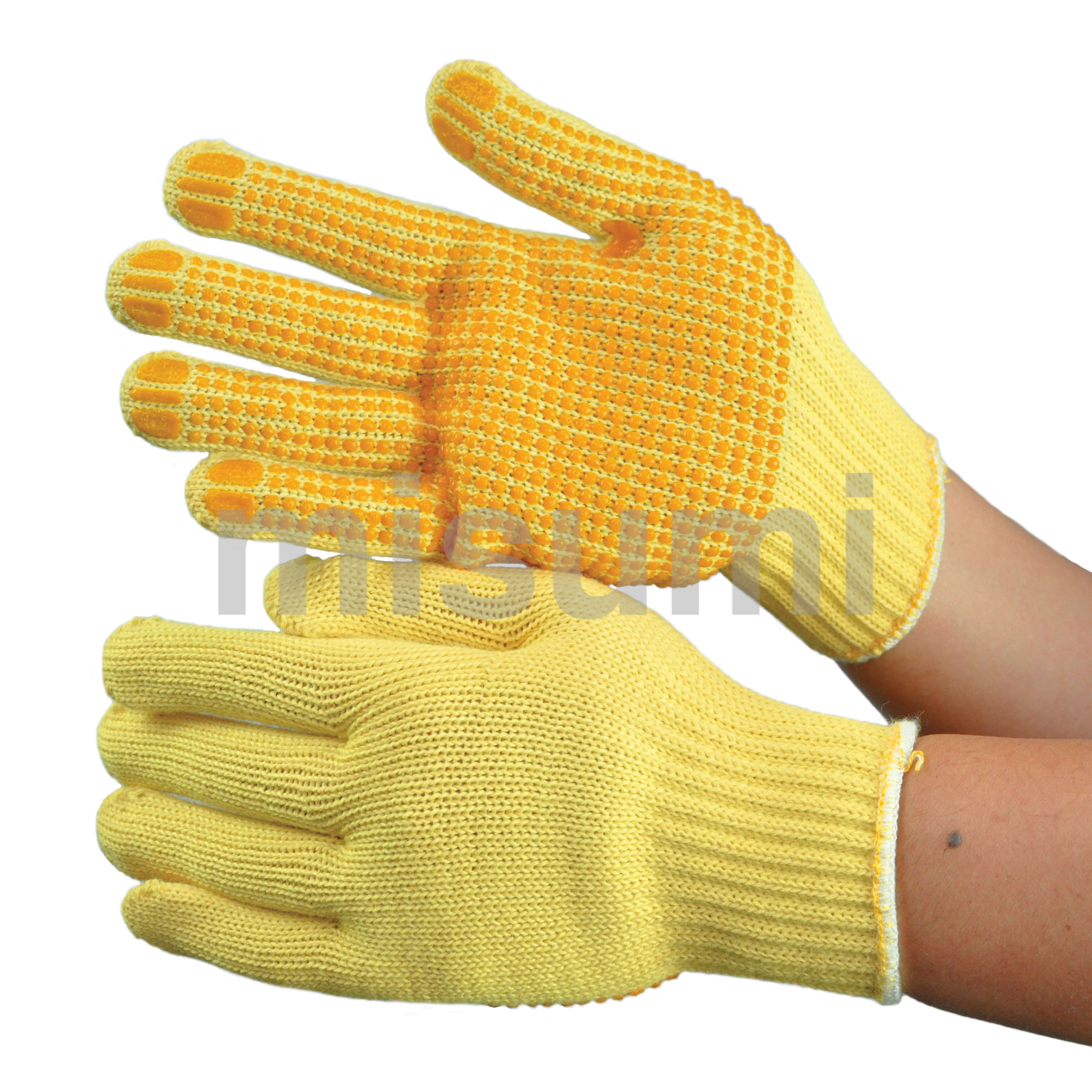 災害時に備える手袋 ケブラー繊維製手袋 KB-100V 滑り止め加工付 ミドリ安全 MISUMI(ミスミ)