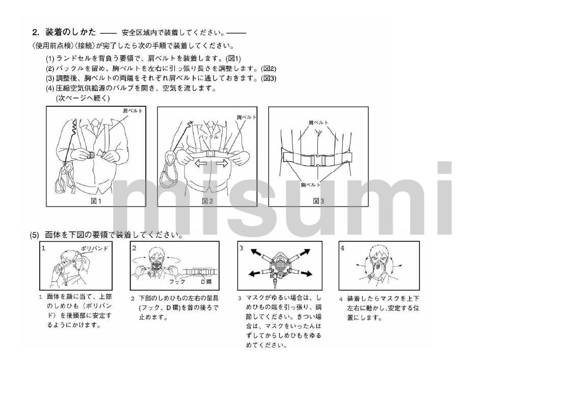 10-D-Z エアラインマスク（送気マスク） サカヰ式10号D-Z型 興研 MISUMI(ミスミ)