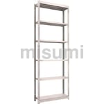 軽中量ボルトレス棚 M1.5型 （150kgタイプ、高さ2400mm、6段タイプ）