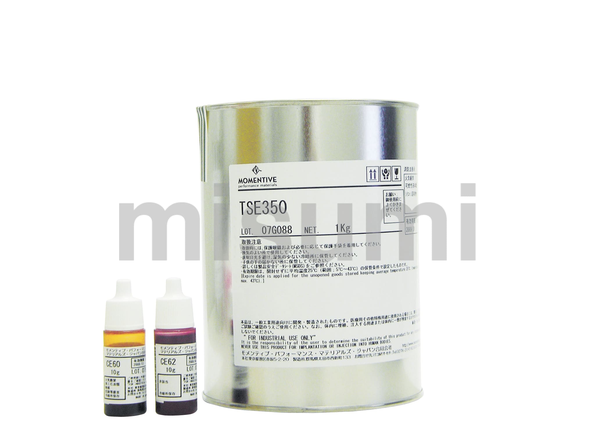 TSE350-1 型取り用液状シリコーン 主剤/硬化剤 モメンティブ ミスミ 332-3391