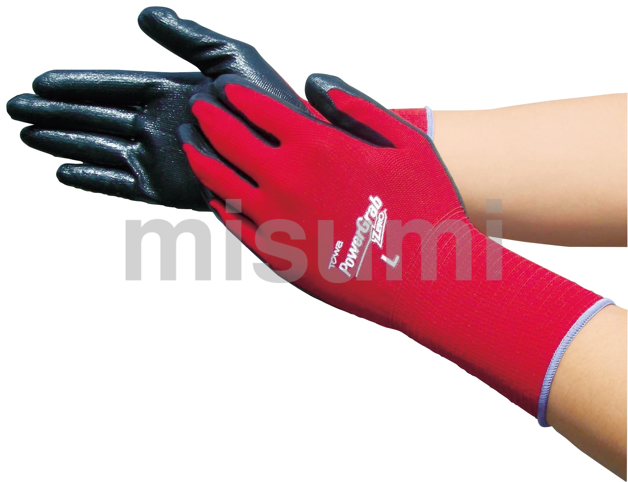 519-M | ニトリル背抜き手袋 パワーグラブZERO | 東和コーポレーション