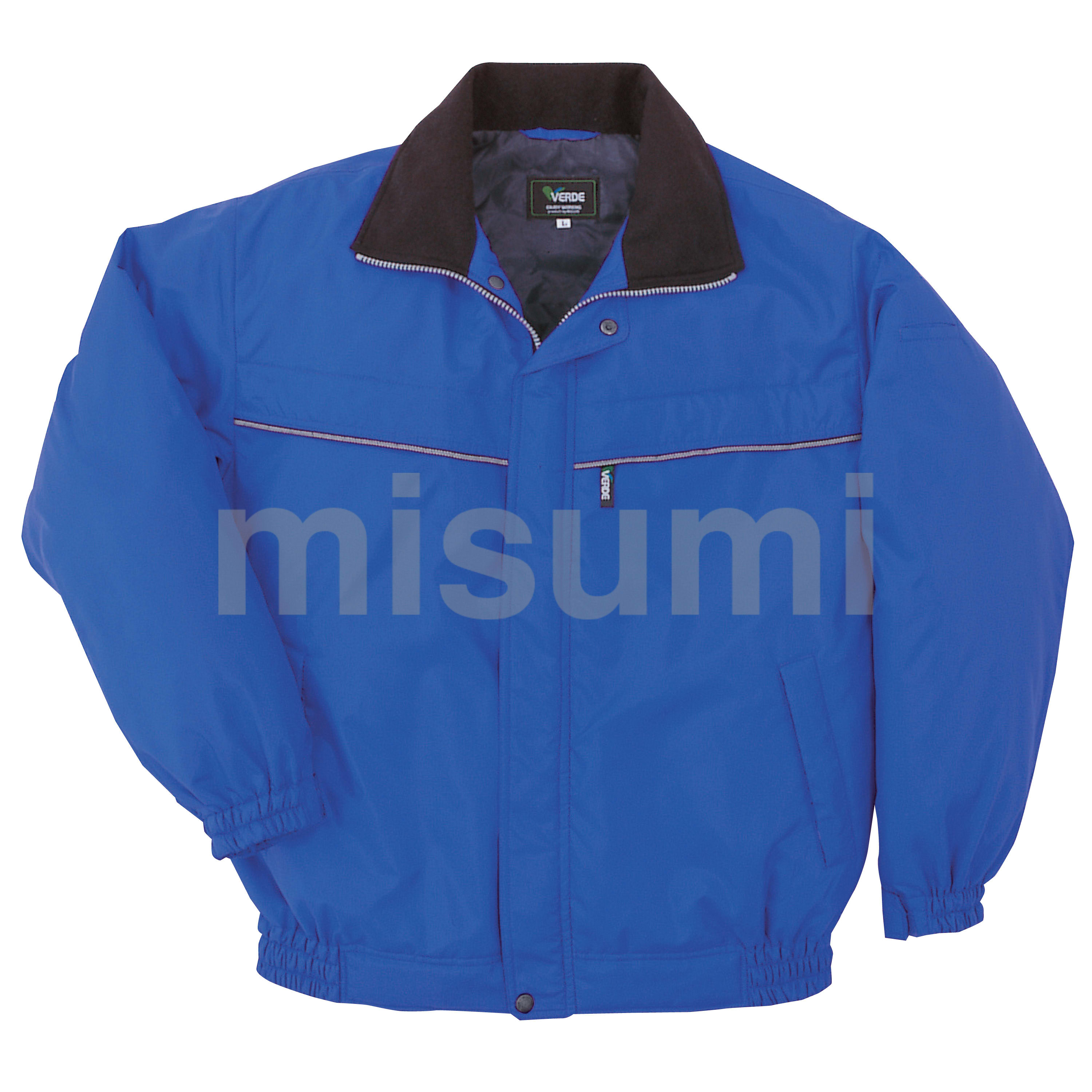 軽量防風防寒ブルゾン M3143 上 ブルー ミドリ安全 MISUMI(ミスミ)