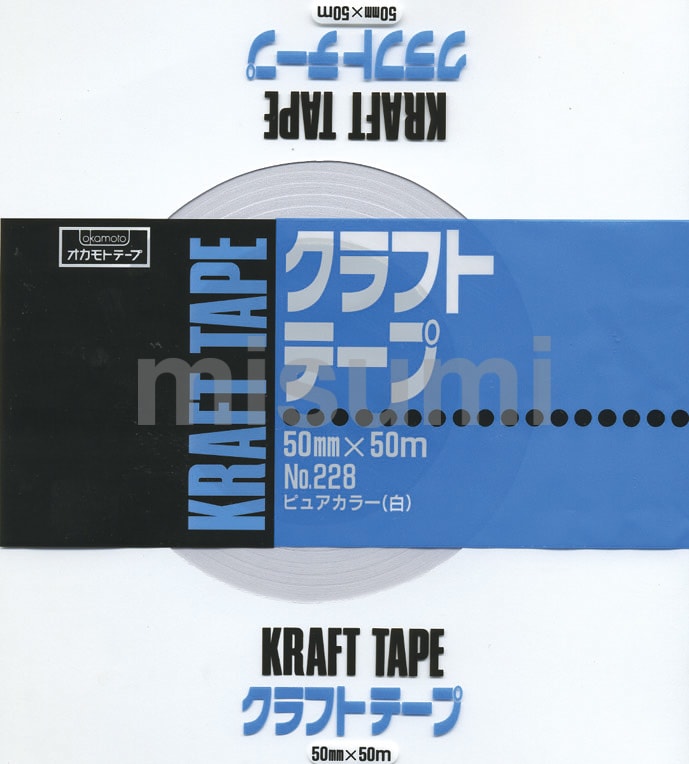 N228-38X50-BK-PACK No.228 クラフトテープピュアカラー オカモト MISUMI(ミスミ)