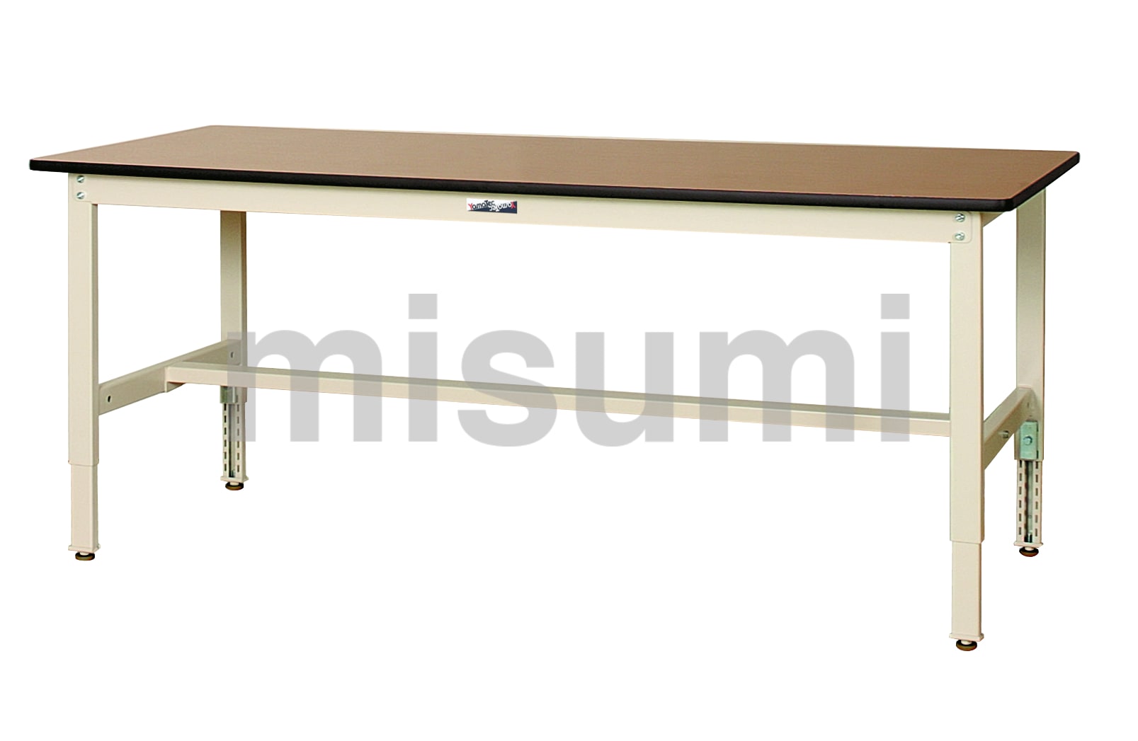 ワークテーブル300シリーズ 高さ調整タイプ（H600mm～H900mm）脚部材質スチール