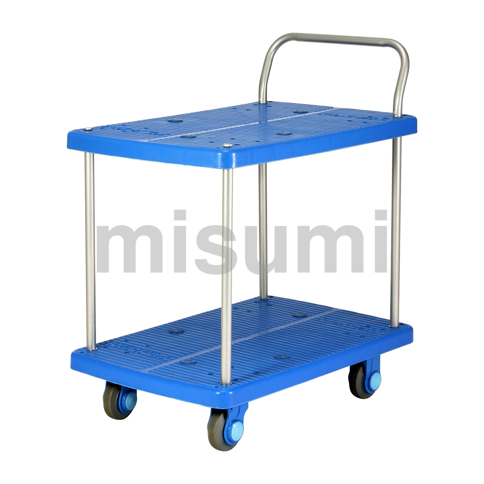 静音樹脂台車 テーブル2段式 カナツー MISUMI(ミスミ)