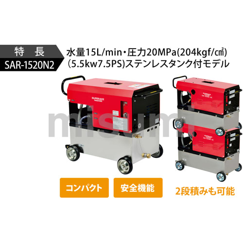 モーター式高圧洗浄機 SAR-Nタイプ | スーパー工業 | MISUMI(ミスミ)