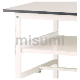 ワークテーブル150シリーズ用 中間棚板 シルキーホワイト | 山金工業