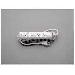 AC125V／15A　タップ（4口・接地・マグネット付）