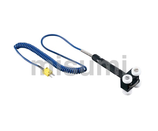PTFEローラー付温度センサー K熱電対 -50～+200℃ 40×30×20mm