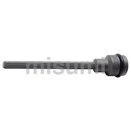 TRUSCO インパクト用ロングヘキサゴンソケット 6mm 差込角12.7