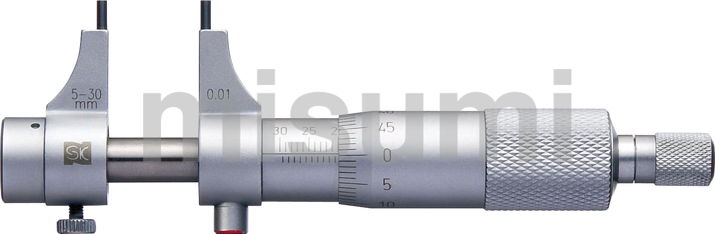 MC304-30I-KOUSEI インサイドマイクロメータ（検査成績書・校正証明書・商品トレーサビリティ体系図付） 新潟精機（SK）  ミスミ 377-5836