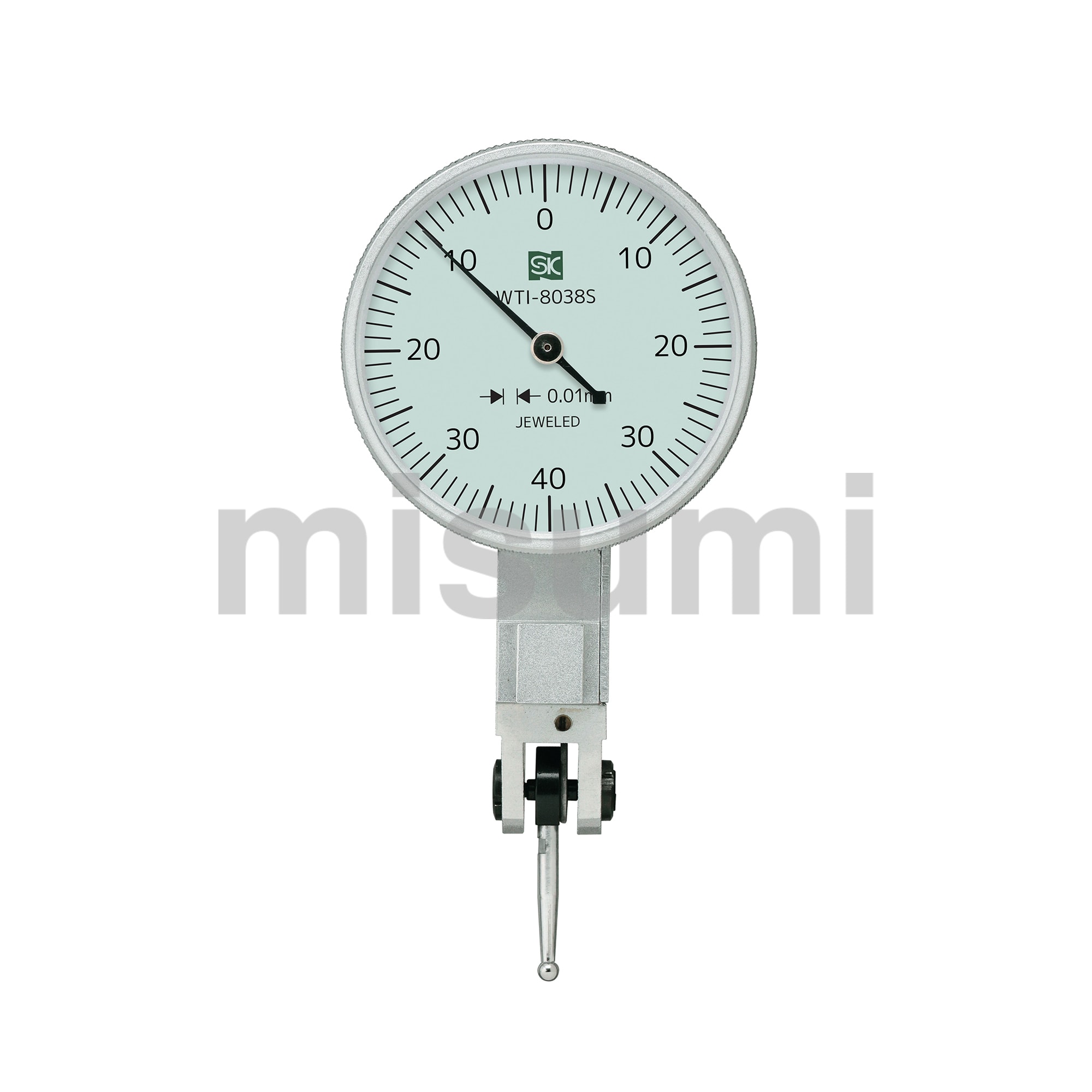 ダイヤルインジケータ（0～0.8mm/目量0.01mm) | 新潟精機（SK