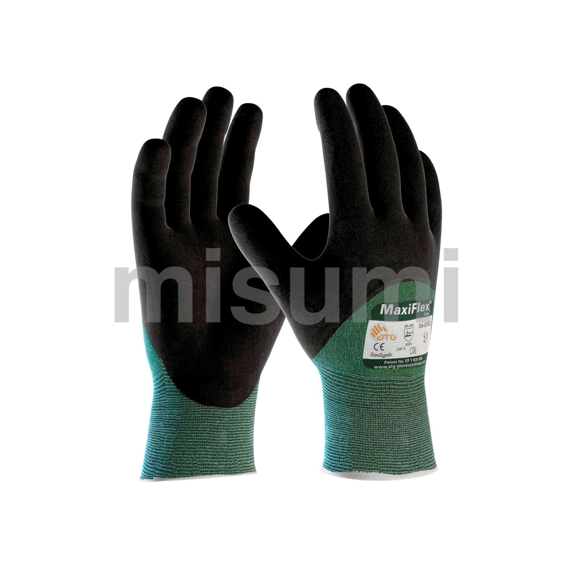 ATG 耐切創性精密作業手袋 MaxiFlex Cut 34-8753 ミドリ安全 MISUMI(ミスミ)