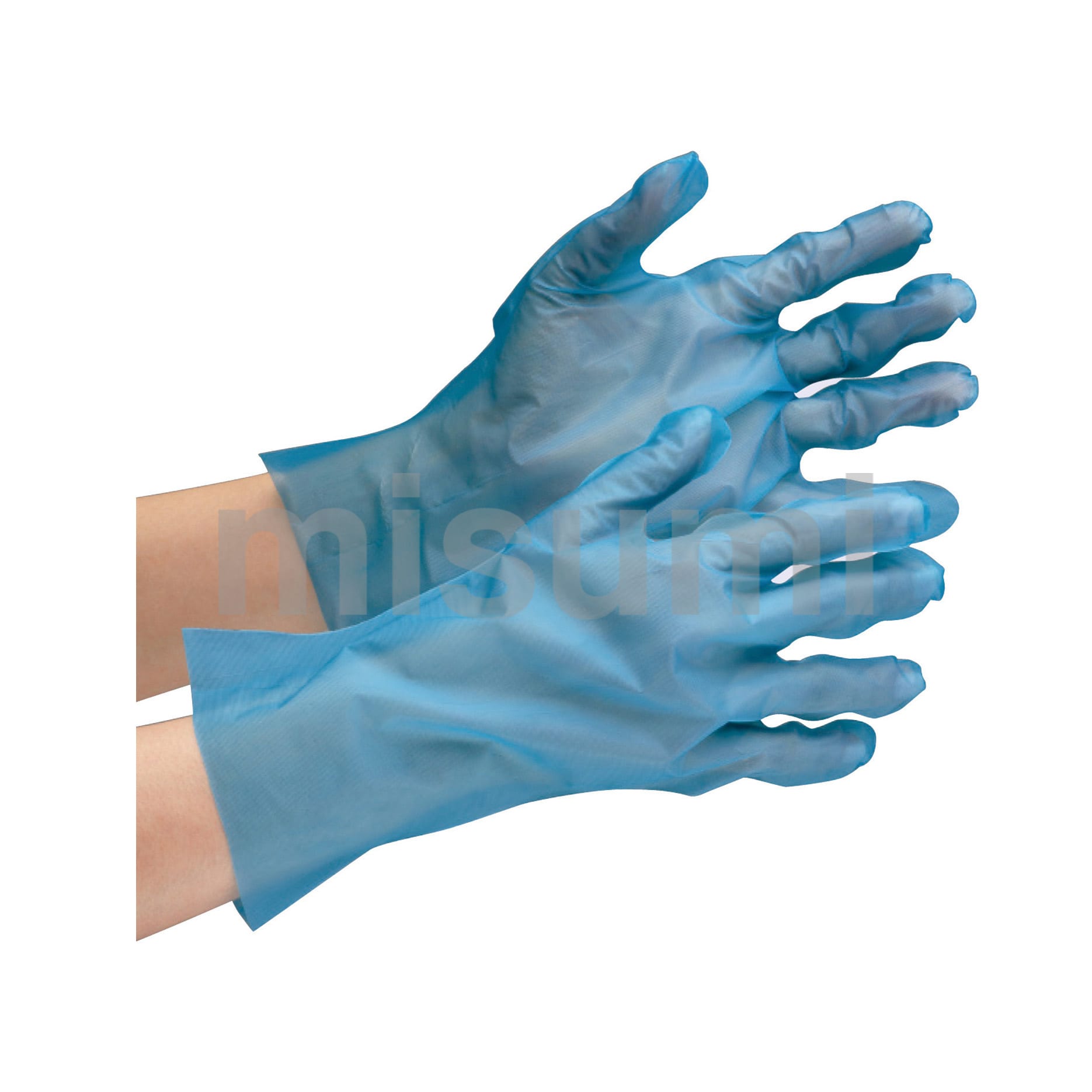 外エンボスポリエチぴったり手袋 ベルテ576 ブルー ミドリ安全 MISUMI(ミスミ)