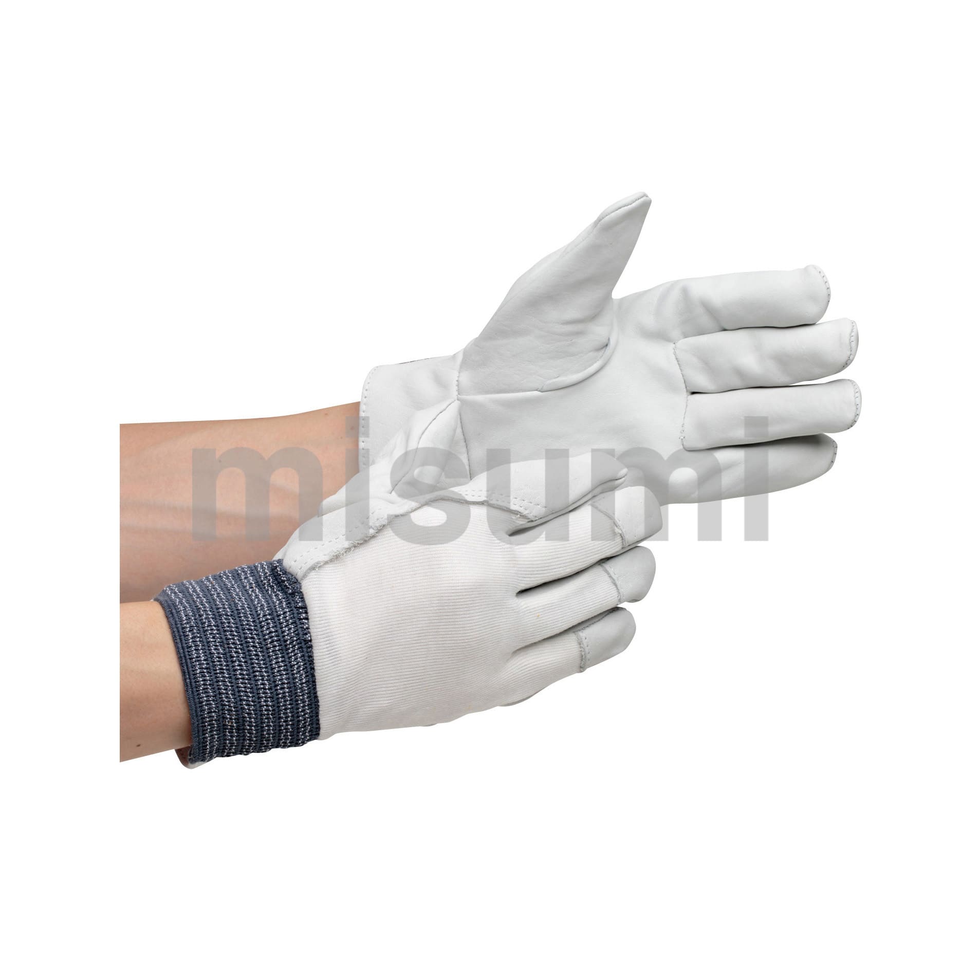 作業手袋 革手袋 MT-14 豚 白 12双 - 3