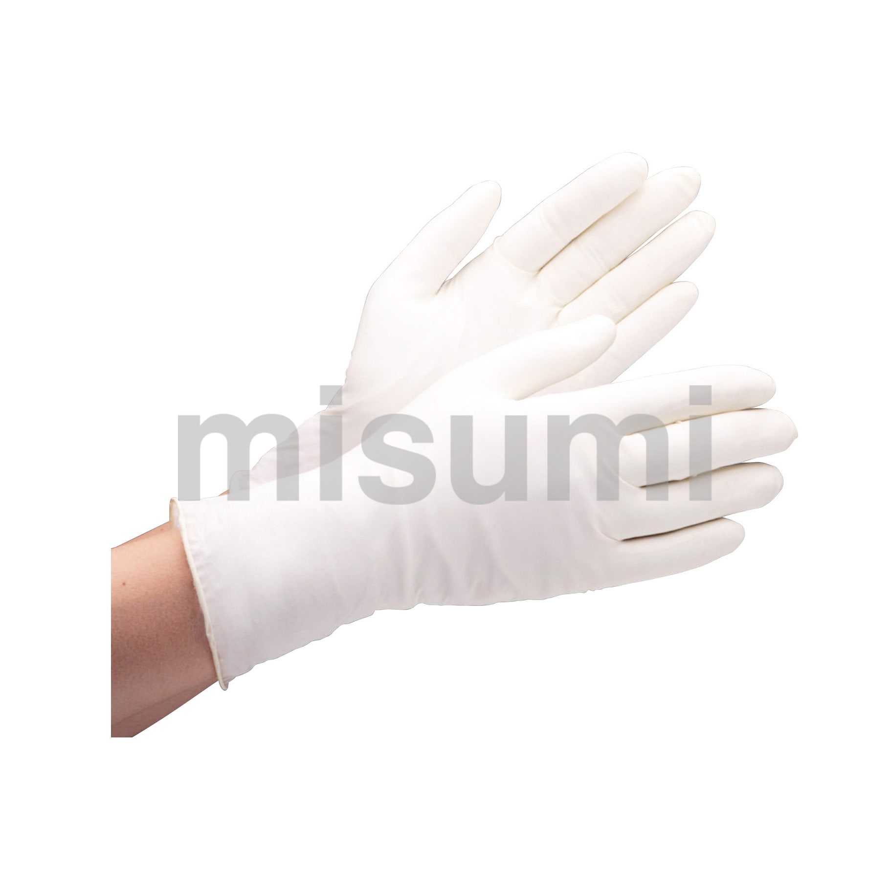 ニトリル手袋 ベルテ 751K （レギュラー） 粉なし ホワイト 100枚入 ミドリ安全 MISUMI(ミスミ)