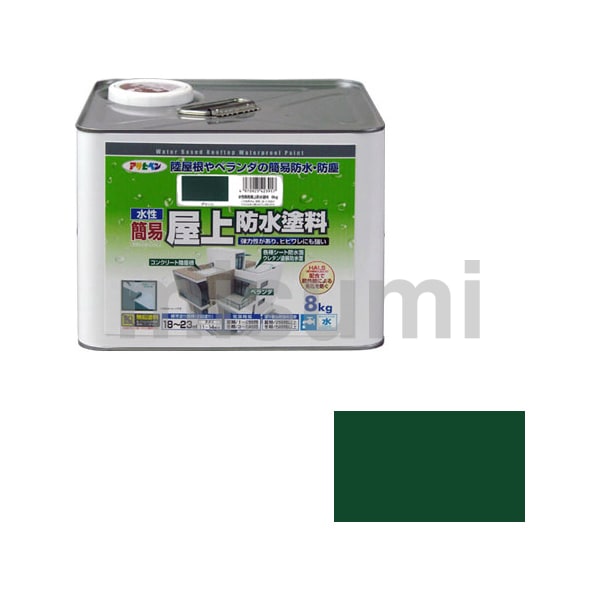 アサヒペン 水性簡易屋上防水塗料 グレー 16kg AP9016861 - 1