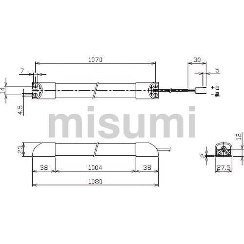 簡易防水型 LED リニアライト DC24V | 日機 | MISUMI(ミスミ)