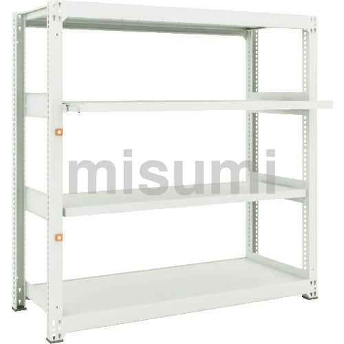 中量ボルトレス棚 M3型（300kgタイプ 高さ1500mm スライド2段タイプ