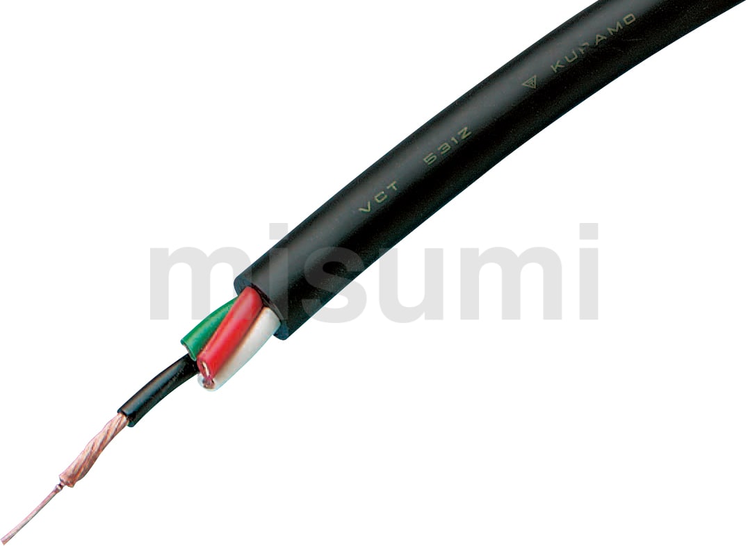 ■倉茂電工 ハイプレン VCT 531XX 100M VCT531XX3X2SQ100(2133947)[法人・事業所限定][直送元]