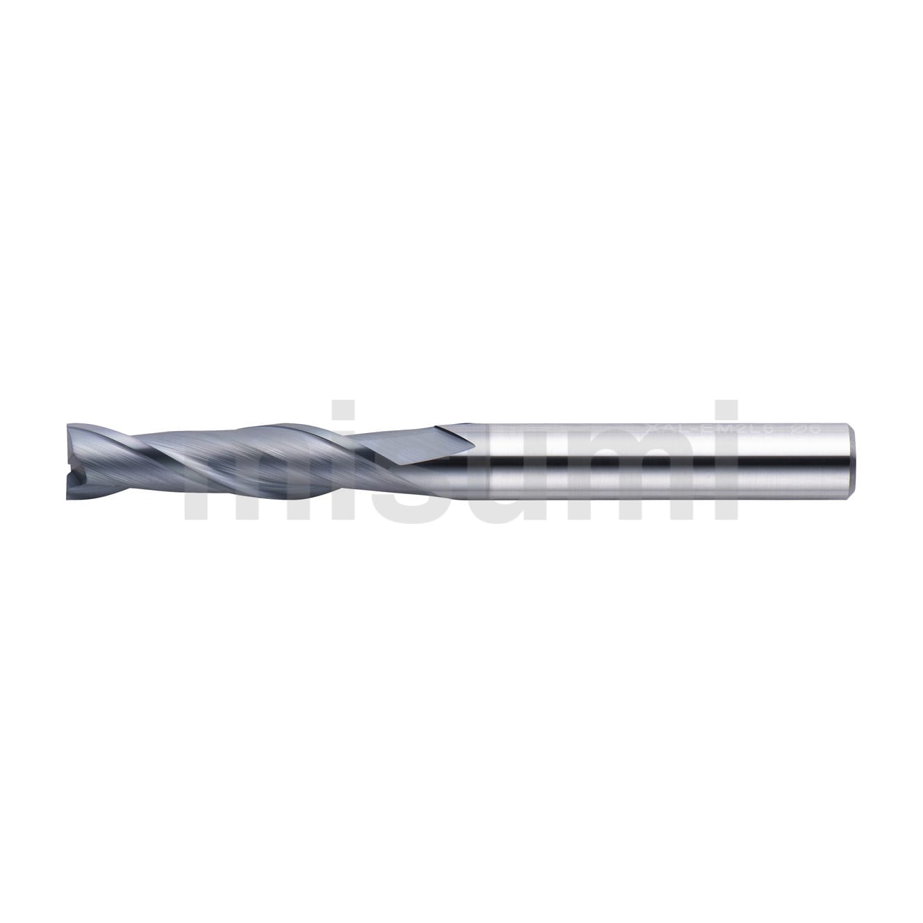 XALシリーズ超硬スクエアエンドミル 2枚刃/刃長4D（ロング）タイプ