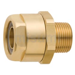 【3個】黄銅製ホース継手 61-9573-97 黄銅製ホースニップル 3/4×21 GHN(R)-0621 【AXEL