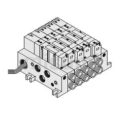 VV5Q41-02C8LU2 | 5ポートソレノイドバルブ VQ4000 マニホールド VV5Q41-02C8LU2 | 5ポートソレノイドバルブ VQ4000 マニホールド