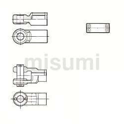 エアシリンダ CS1・CS2・CNS・CLSシリーズ用ナックルジョイント エアシリンダ CS1・CS2・CNS・CLSシリーズ用ナックルジョイント