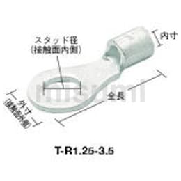 裸圧着端子丸形 φ10.5（スタッド径10.5mm） 長さ29.5（12個入 