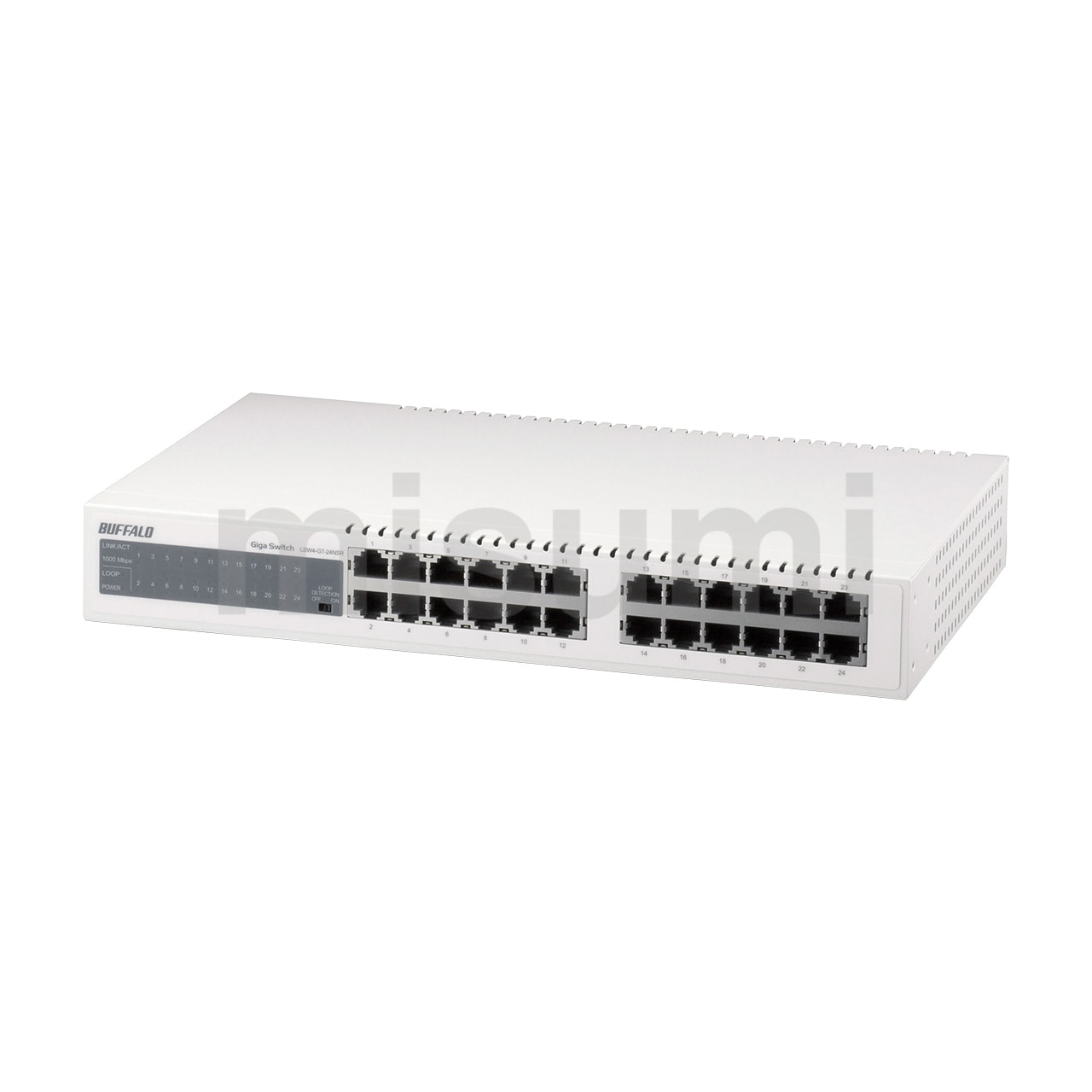 LSW4-GT-24NSR | Giga対応 スイッチングHub 24ポート金属筺体
