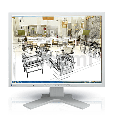 商品画像：EIZO FlexScan S2133-H BK 21.3型 1600×1200 UXGA 国産IPSパネル 3