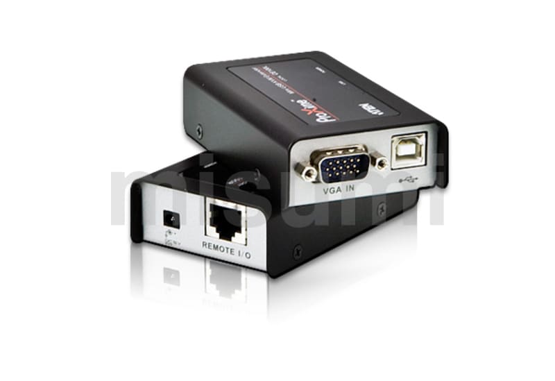 USB VGA カテゴリ5e ミニKVMエクステンダー（1280×1024@100m