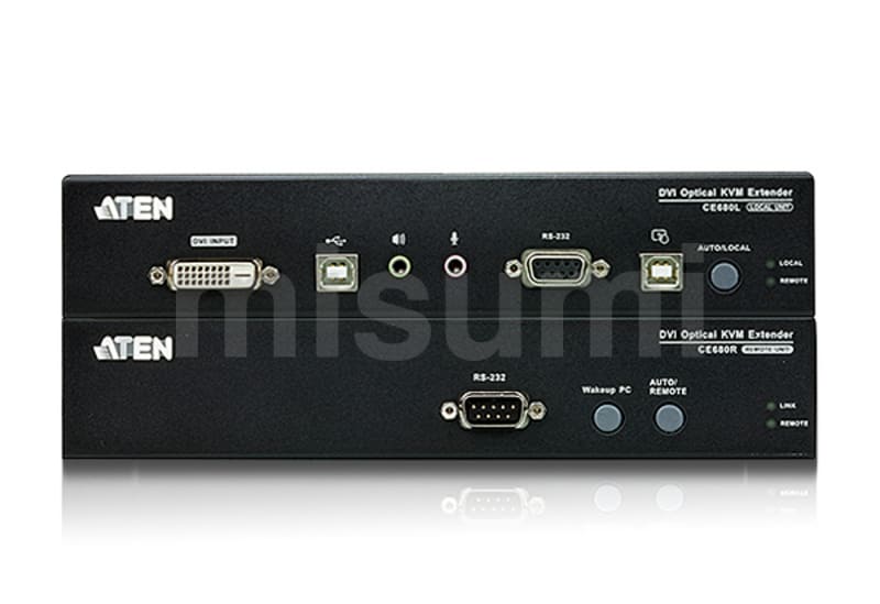 CE680 | USB DVI 光ファイバーKVMエクステンダー（1,920×1,200