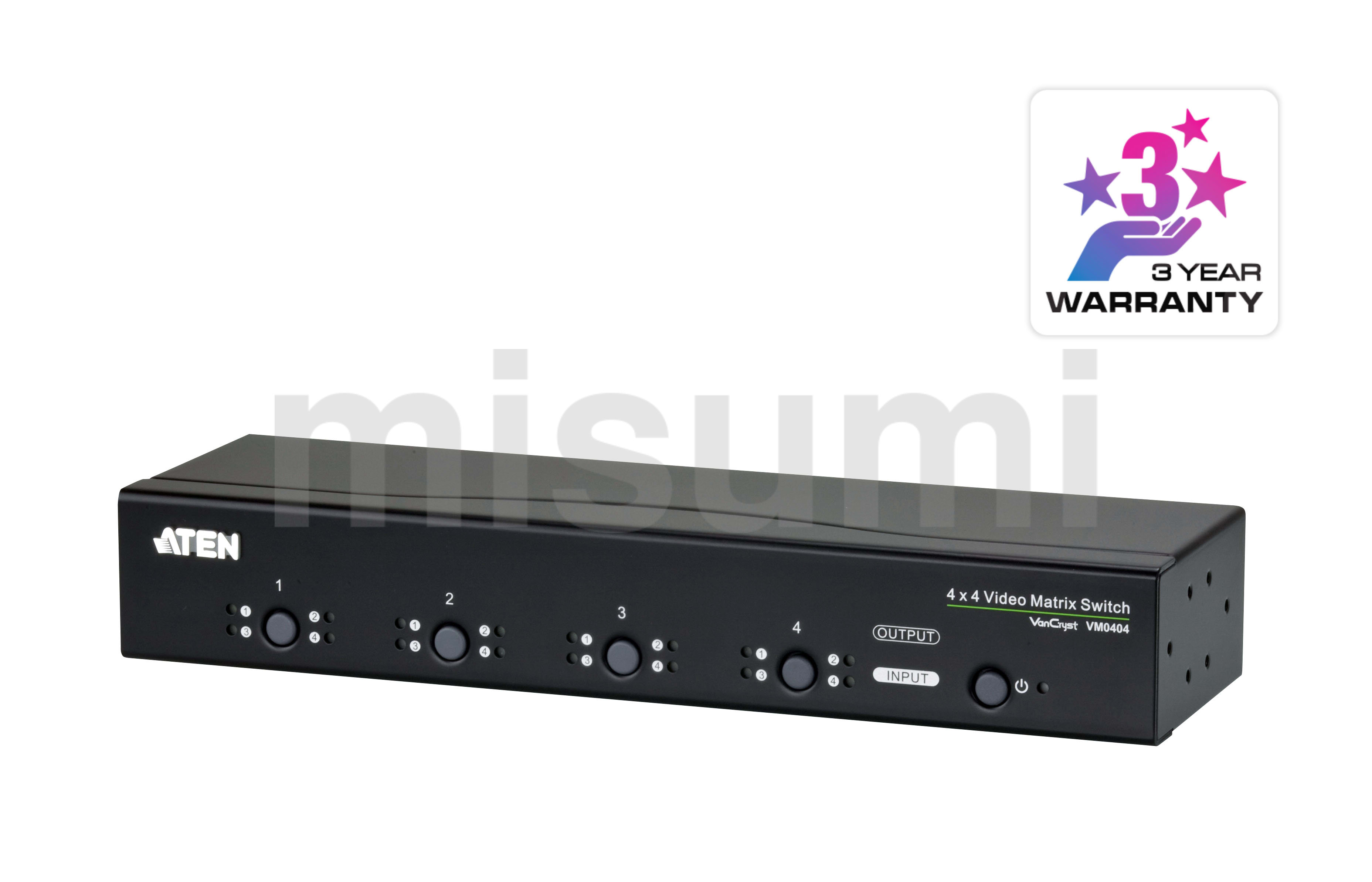 4x4 4K HDMI Matrix Switch – TAA - VM0404HA, ATEN Video