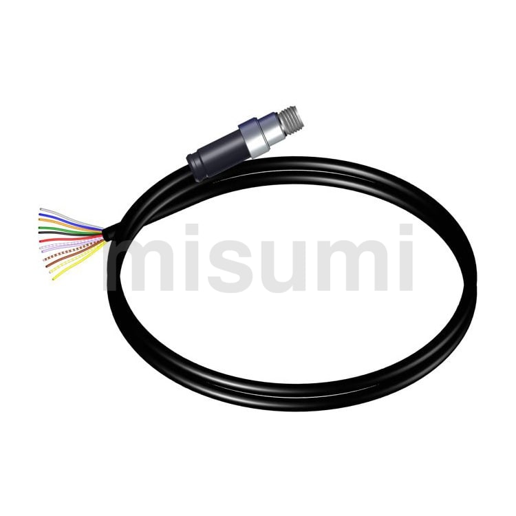 PCケーブル・コネクタ MOKA CCB-PWRIO-05R | ブレークアウトケーブル M12コネクタ⇔より線12