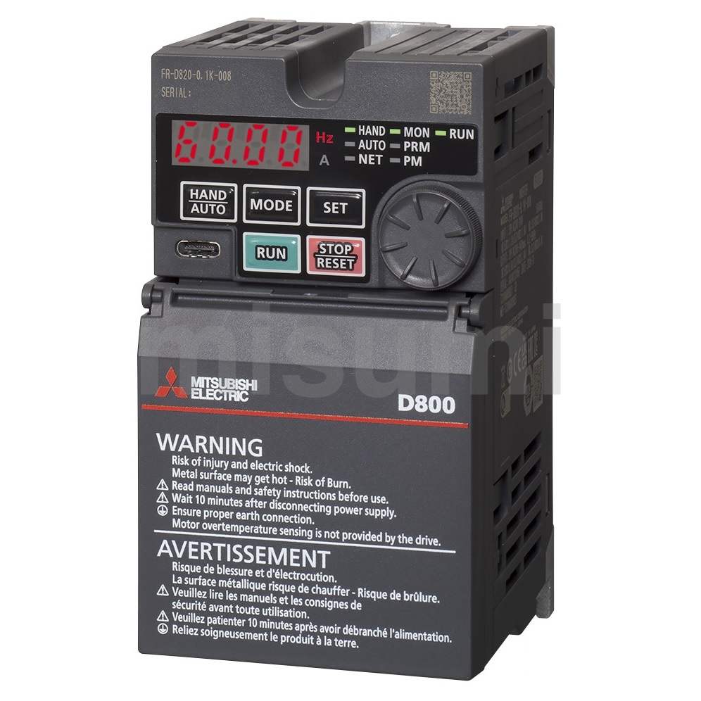 FR-D820-1.5K-070 | 汎用インバータ FREQROL-D800シリーズ
