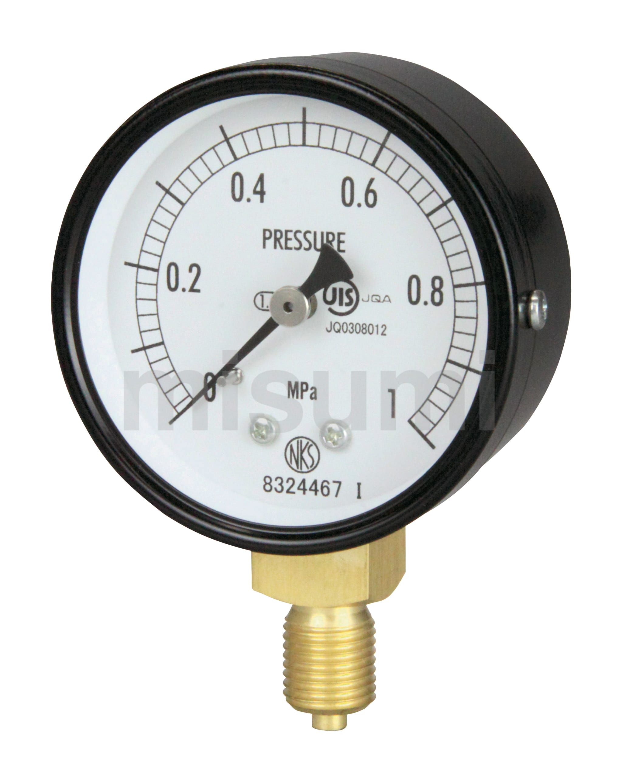 AA10121-100K | 普通形圧力計A□ （AA、AC、AE、AG、AJ） | 長野計器 | MISUMI(ミスミ)