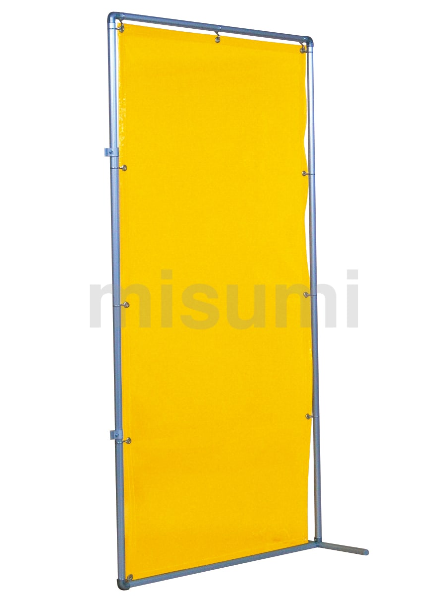 吉野 遮光フェンスアルミパイプ 1×2 接続キャスター ダークグリーン YS-12JC-DG 溶接用品・溶接遮光フェンス9