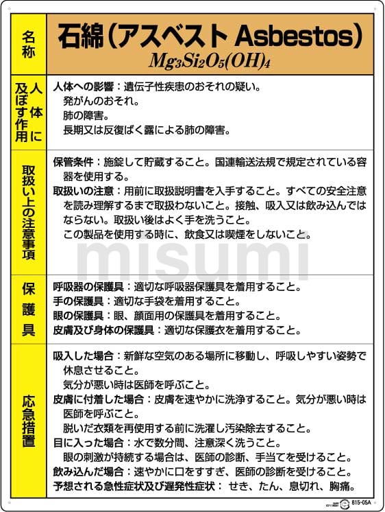 815-19A | 特定化学物質等標識 トクテイカガクブッシツトウヒョウシキ | ユニット 815-19A | 特定化学物質等標識 トクテイカガクブッシツトウヒョウシキ | ユニット